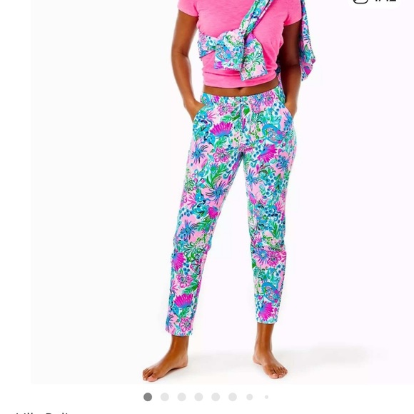 Lilly Pulitzer Pants - Lilly Pulitzer Emora Knit Pants Joggers Mandevilla Baby Paradise Petals Size S